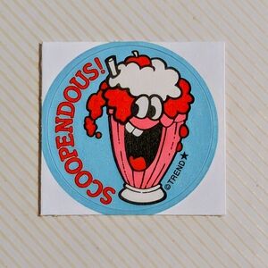 10/$25 Cherry Soda "Scoopendous" Scratch & Sniff Retro Reward Sticker